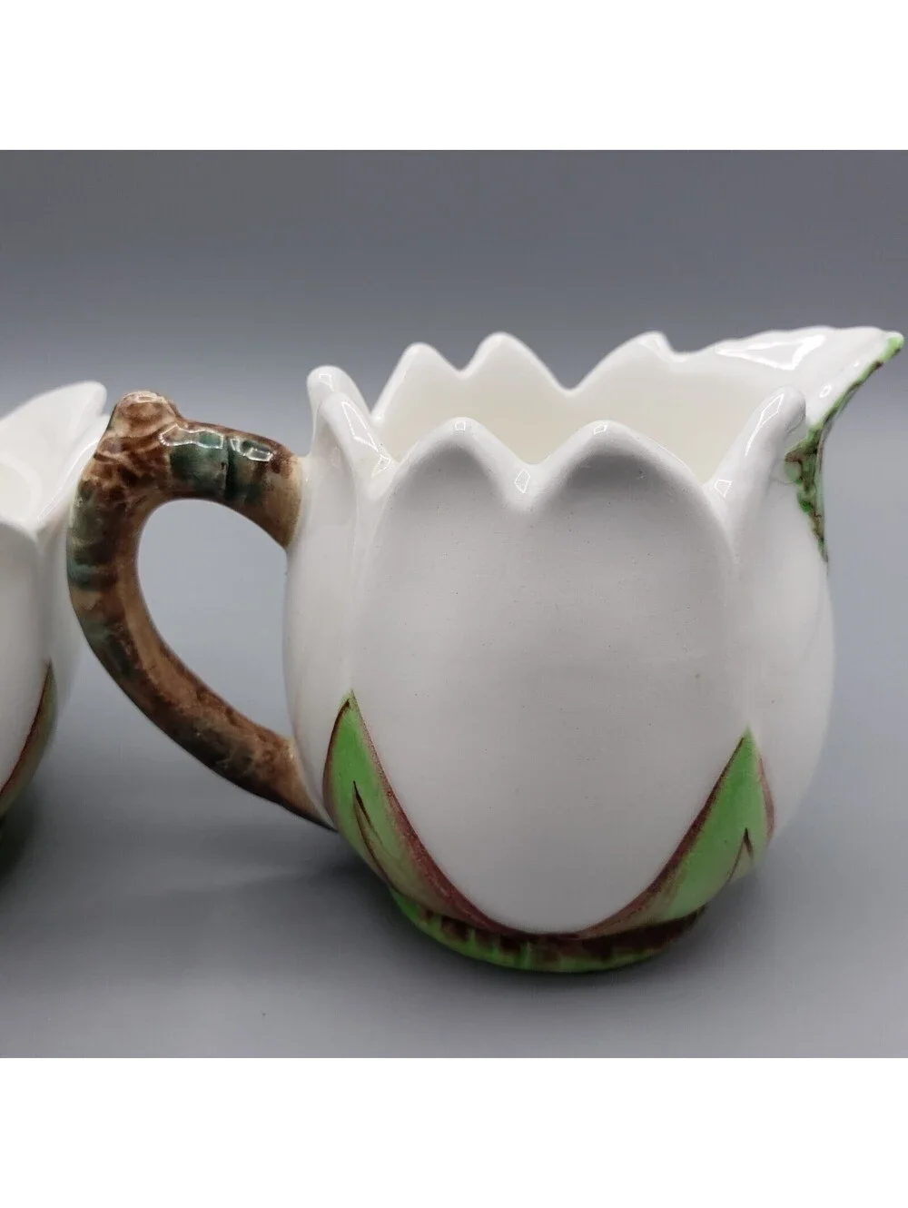 Vintage Lefton Bee Line Creamer & Sugar Set Bumble Bee Ceramic #1291 Japan